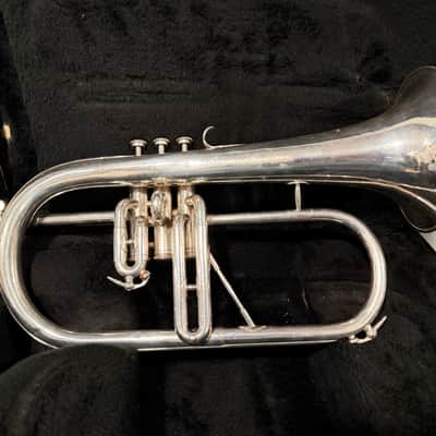 Vintage Courtois Flugelhorn 60-70s - Silver image 3