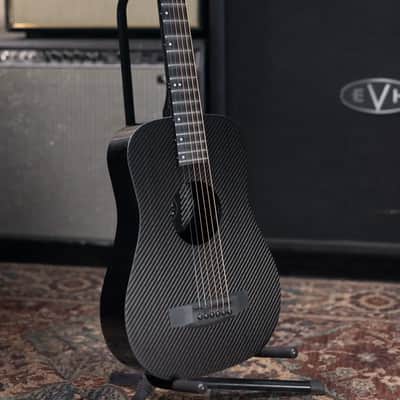 KLOS Acoustic Travel Guitar Left-Handed with Gig Bag image 12