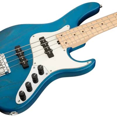 Sadowsky MetroLine 24-Fret Vintage J/J Bass-Swamp Ash Body-4 String-Ocean Blue Transparent Satin image 1
