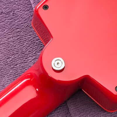 Vintage Left-Handed Red Steinberger GL4T TransTrem Guitar - Restored by Jeff Babicz! - HeadlessUSA image 9