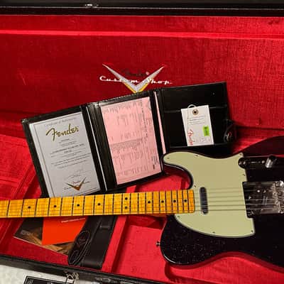 NEW! Fender Custom Shop Flamethrower Telecaster - NOS - Modern Specs - Texas Special Pick-Ups - AAAA Flamed Neck - Magenta Sparkle - Authorized Dealer - 7.55lbs - G07167 image 17