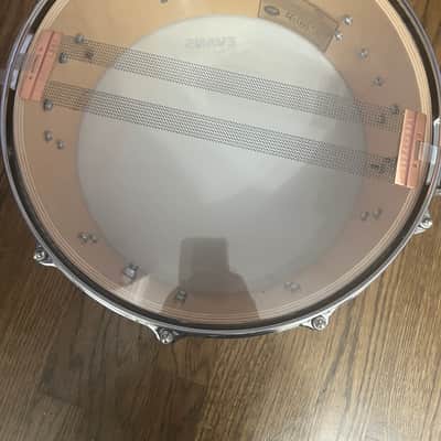 DW DW Collectors EXOTIC lacquer DIE CAST HOOPS 6”x14” Snare Drum - EXOTIC LACQUER IVORY EBONY image 3
