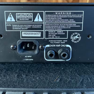 Gallien-Krueger 400RB-III Black-Silver image 2