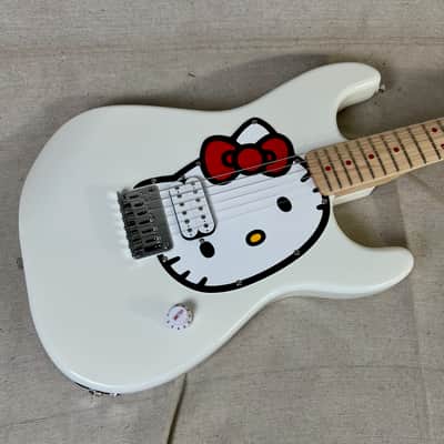 Squier Hello Kitty Stratocaster 2025 White Electric Guitar image 9