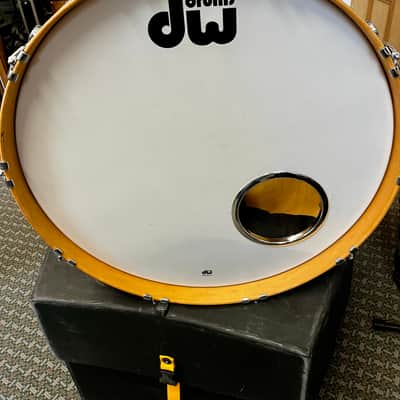 DW Collector's Series Drum Set - Rare Graphics kit in Red/silver sparkle tribal flames image 4