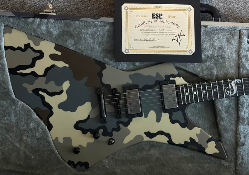 ESP Custom Shop Snakebyte Camo Satin James Hetfield ESP Signature Series aus meiner Sammlung: wie neu, ungespielt image 1