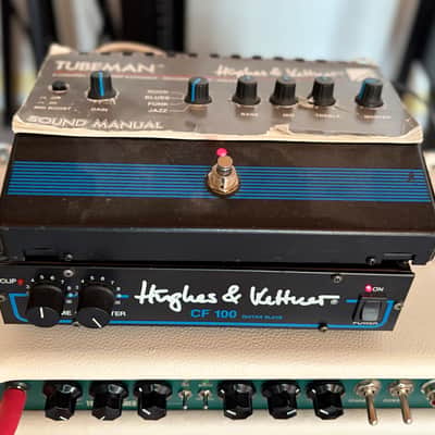 Hughes & Kettner Hughes & Kettner TubeMan Mk I + CF100 Guitar Slave – Complete Original Vintage Tube Rig 90is - blue image 12