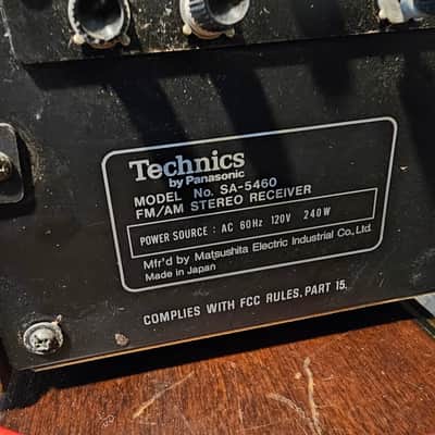Technics vintage receiver Sa-5460 1970s - Silver image 9