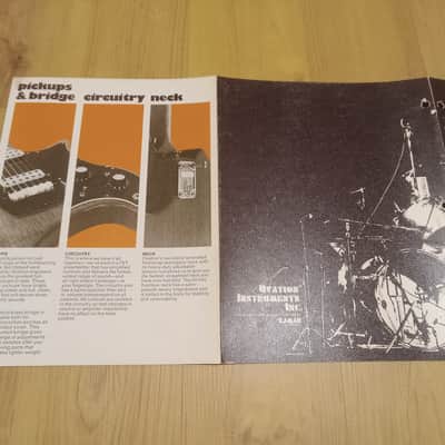 Vintage Circa 1974 Ovation Solid Bodies Catalog! Breadwinner, Deacon! Rare, Original Case Candy! image 3