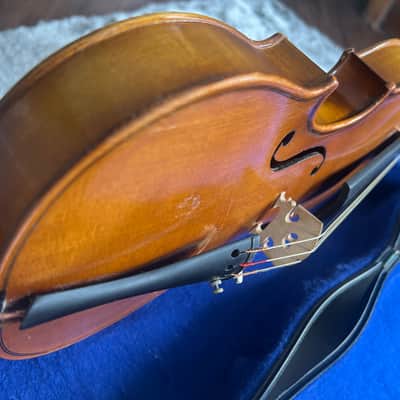 Unbranded 3/4 Antonio Stradivarius faciebat Cremona 1713 West Germany + Case 1950s-1960s image 9