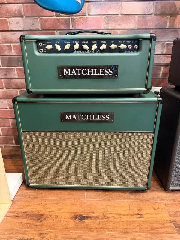 Matchless Independence 35 Reverb with Matching 2x12 Cab Emerald Green image 1