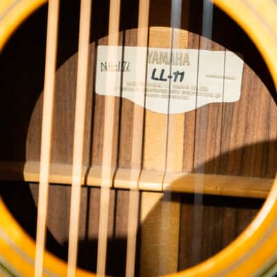 Yamaha LL-11 – Solid Top Acoustic Guitar – Natural – VG Cond - W/hardcase. image 10