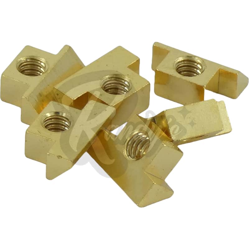 Advanced Plating 3000G Vintage ABR-1 Bridge String Saddles (Wired) - Fits Gibson®-Gold image 1