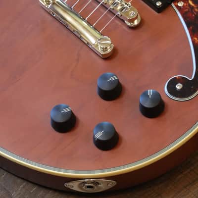 Unplayed! 2020 D’Angelico Brighton Deluxe Series Double-Cut Electric Guitar Walnut + OHSC image 5
