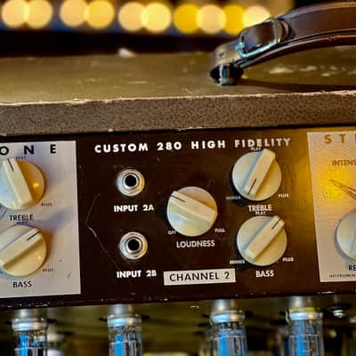 1957 Magnatone Custom 280 STEREO-VIBRATO 2x12 Tonemaster 35WATT image 17