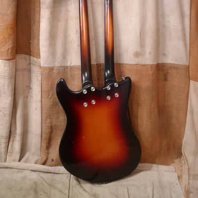 Mosrite Doubleneck 4/6 Bass Guitar 1973 Sunburst image 6
