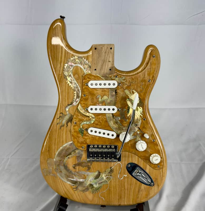 Antonio Tsai Strat Style Electric Guitar Body Loaded - Natural image 1