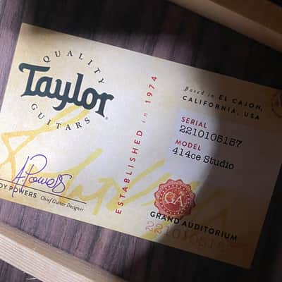 NEW! Taylor 414ce Studio Acoustic-Electric Guitar - Shaded Edgeburst - 4.75lbs - Authorized Dealer - G06278 image 4