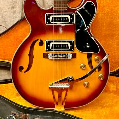 Univox Custom 335 Semi-Hollowbody ~1969 - Sunburst image 2