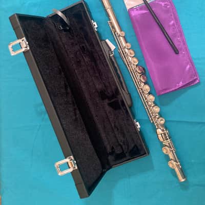Bundy-Nickel Plated Student Flute-Overhauled-Made in USA c.1970-with New Case! image 5