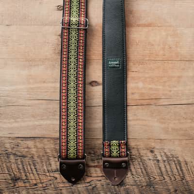 Vintage Red 60s/70s Hippie Guitar Strap / Handmade in the UK / Case Candy image 2