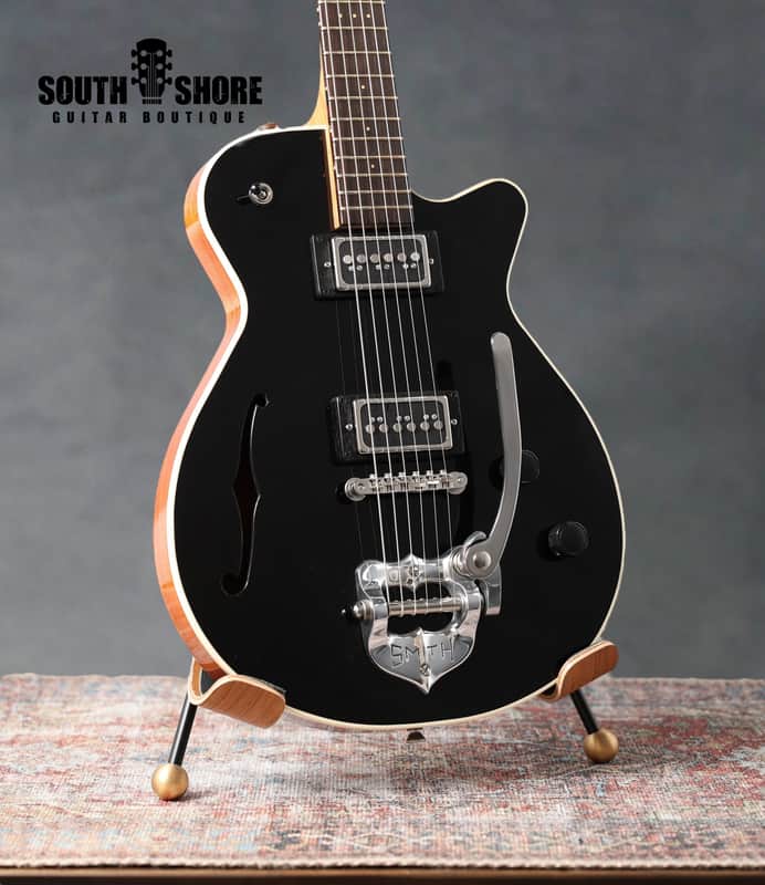 Grez Mendocino Black / Natural w/ Dynasonic Pickups & TK Smith vibrato image 1