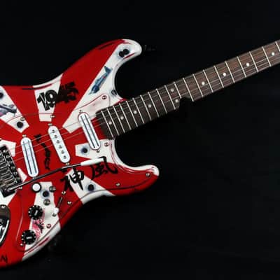 Custom Painted and Upgraded (Aged and Worn) Fender Squier CXS Strat With Matching Headstock and Pickguard image 6