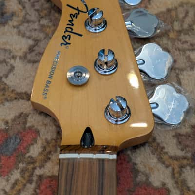 Left Handed Fender Player Plus PJ Precision Jazz Bass maple neck with pau ferro fret board and tuners 2022 image 11