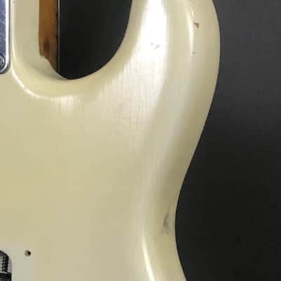 LEFTY! Vintage 1987 Fender ‘67 Strat Olympic White Blonde Custom Aged Nitro USA Swamp Ash Solid Body CTS Pots Blender Relic 6.9 Lb HSC image 16