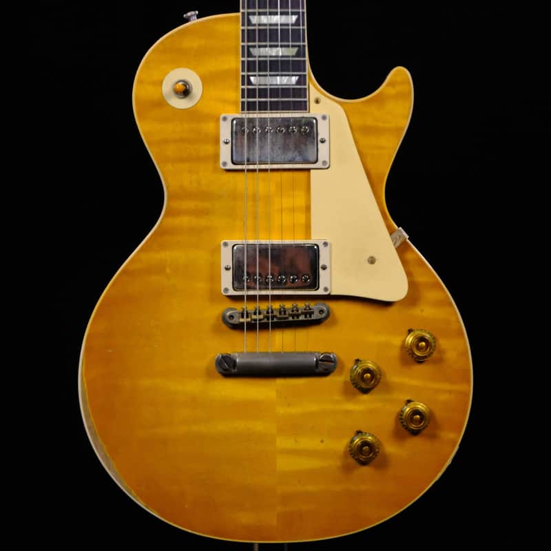 Mint Gibson Custom 1959 Les Paul Standard Reissue Electric Guitar - Murphy Lab Ultra Heavy Aged Lemon Burst image 1