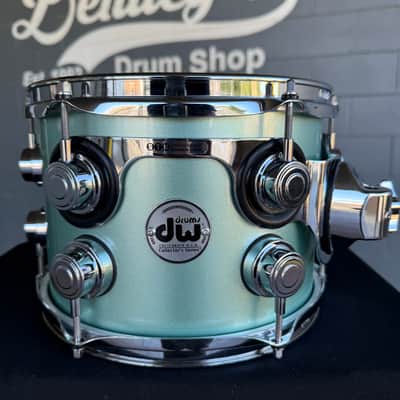 DW Collector's Series 333 Pure Maple 7x10" Rack Tom in Seafoam Green Pearl Lacquer Custom w/ Chrome Hardware (Rm4) image 3