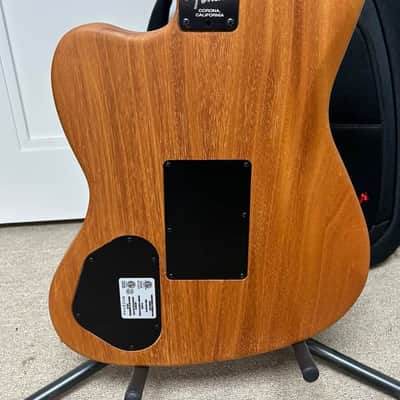 Fender Limited Edition American Acoustasonic Jazzmaster Acoustic Electric Guitar - Shell Pink image 4