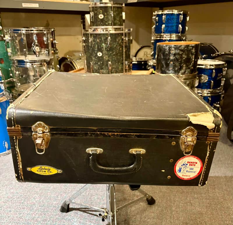 Ludwig Original Vintage Suite Case Snare Drum Case, Yellow/Gold Badge, Keystone Era 1960s! image 1