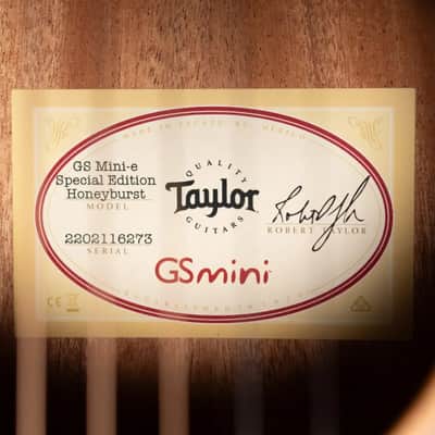 Taylor GS Mini-e Special Edition Acoustic/Electric Guitar - Honeyburst with GS Mini Bag image 17