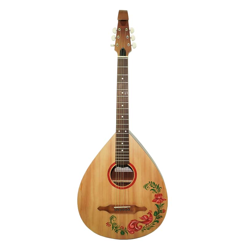 Nice Ukrainian Folk Classical Acoustic Guitar Kobza Wooden 6 strings Original Hand Painted made in Ukraine Trembita Amazing Sound! image 1