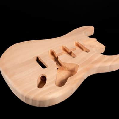 Tone Ninja Strat Body, Mahogany, One Piece Unfinished image 2