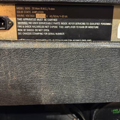 Marshall Model 5010 30-Watt 1x12 Master Lead Combo 1980s - Black image 8