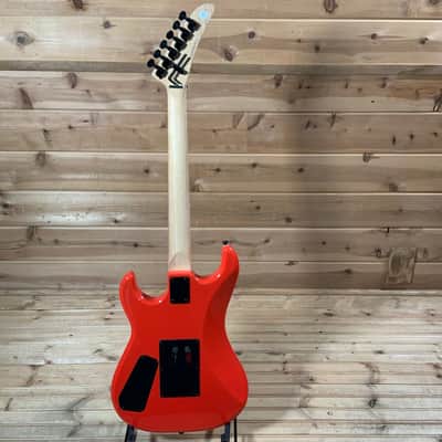 Kramer  Baretta Custom Graphics “Danger Zone” Electric Guitar - Warning Tape on White Red image 5