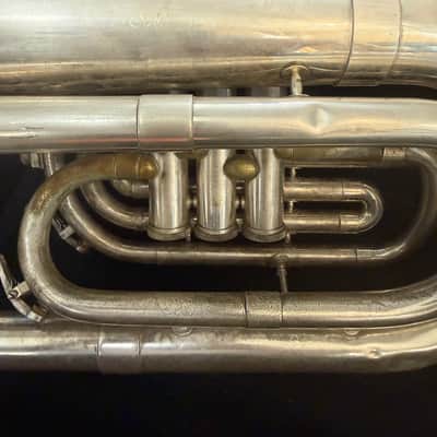 Blessing brand Silver Marching Baritone Horn. Made in USA image 8