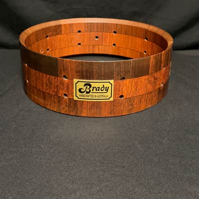 Brady Block Jarrah wood 14" x 4,5" Snare Drum Early 1990's image 3