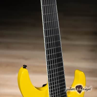 ESP LTD SC-608B Stephen Carpenter 8-String Baritone Guitar w/ Case – Yellow image 4