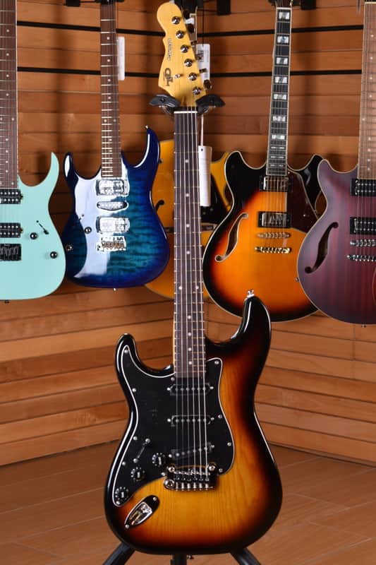 G&L Legacy Lefty 3-Tone Sunburst
