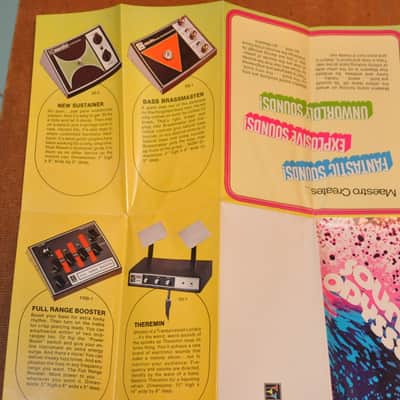 Maestro vintage catalog booklet brochure Fold out brochure includes echoplex, sireco and more! image 6