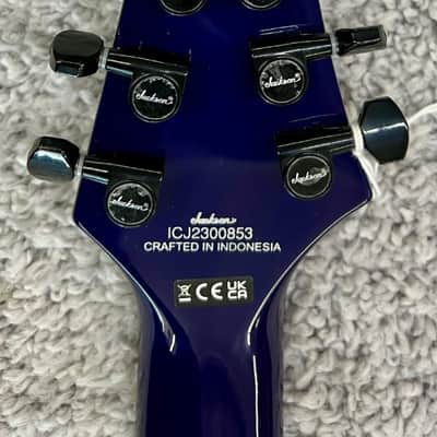 Jackson Pro Series Signature Chris Broderick Soloist 7P, Transparent Blue image 6