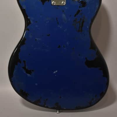 1970s Univox Hi-Flier Phase II Bass Metallic Blue Refin MIJ w/Gig Bag image 4