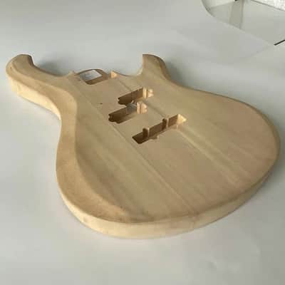 Unfinished 4 String Bass Guitar Basswood Body image 5