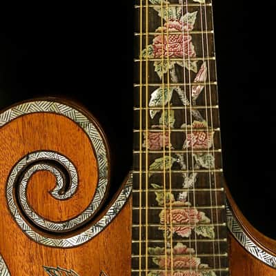Blueberry Handmade Mandolin Floral Motif Built to Order in 90-Days image 9