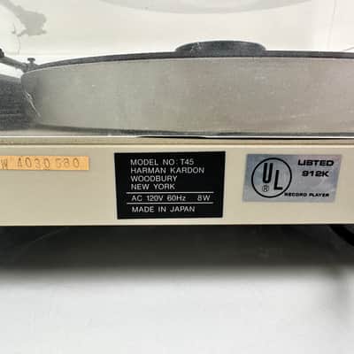 Vintage Harman Kardon T45 Turntable w/ Shure V15 V-MR MM Phono Cartridge image 11