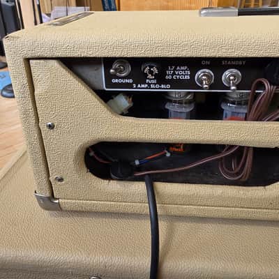 Fender Bandmaster 6G7-A 40-Watt 2x12" Piggyback Guitar Amp 1962 - 1963 - Brown image 10