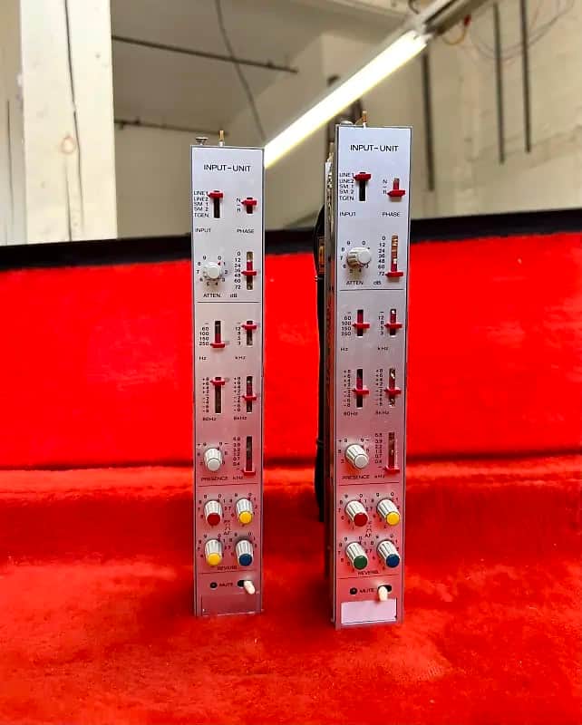 PAIR -Studer 089 micpre EQ Input modules 1970’s preamp equalizer channel strips image 1